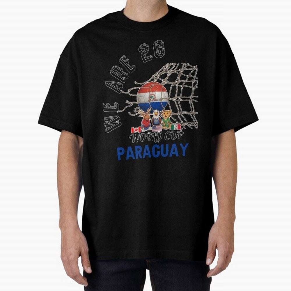 World cup 26 - Paraguay Classic T-Shirt Feel the Heartbeat of Match Day Hype around FIFA World Cup 2026, Mbappe and Neymar, France and Portugal, Vintage Soccer Flavor, Modern Football Stars, National Flags and Final Night Emotion; Created for Match