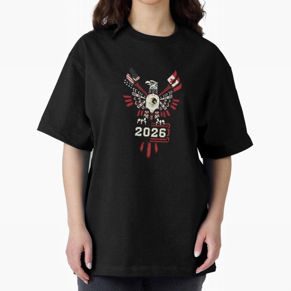 Rise of the North Eagle - Soccer Team Spirit 2026 T-Shirt_82784061 Classic T-Shirt Elevate Match Day Hype around FIFA World Cup 2026, Mbappe and Neymar, Portugal, Spain and Germany, Worldwide Fan Energy, Dramatic Goals, Stadium Lights and