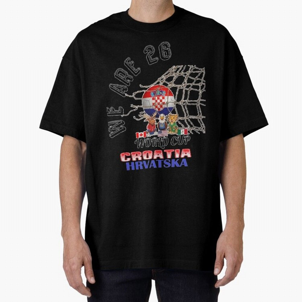 World cup 26 - Croatia Classic T-Shirt Honor Football Greatness during Match Day Hype around FIFA World Cup 2026 Group Stage, Cristiano Ronaldo, Argentina, Championship Spirit, Famous Goals, Roaring Crowds and International Football Unity; Built
