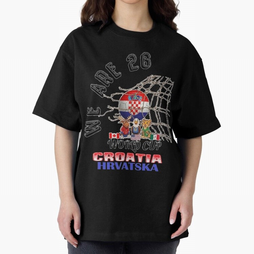 World cup 26 - Croatia Classic T-Shirt Honor Football Greatness during Match Day Hype around FIFA World Cup 2026 Group Stage, Cristiano Ronaldo, Argentina, Championship Spirit, Famous Goals, Roaring Crowds and International Football Unity; Built