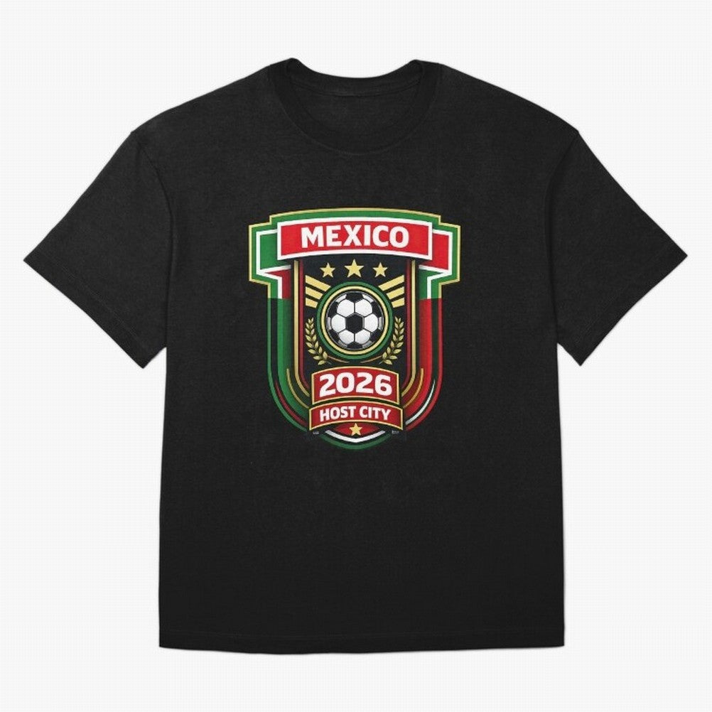 Mexico 2026 World Cup Host City Logo Classic T-Shirt Make Game Day About the FIFA World Cup 2026 USA Canada Mexico Journey through Mbappe and Neymar Highlights, Argentina Pride, Football History, Final Match Energy, Crowd Noise and Once in a