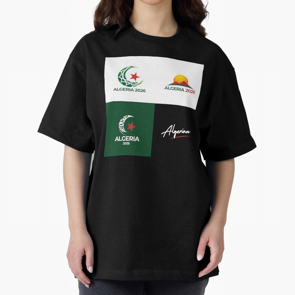Algeria WC 2026 Classic T-Shirt Carry the Colors and Pride of Match Day Hype around FIFA World Cup 2026 USA Canada Mexico, Haaland and Mbappe, France and Portugal, Worldwide Fan Energy, Dramatic Goals, Stadium Lights and Championship Celebrations;