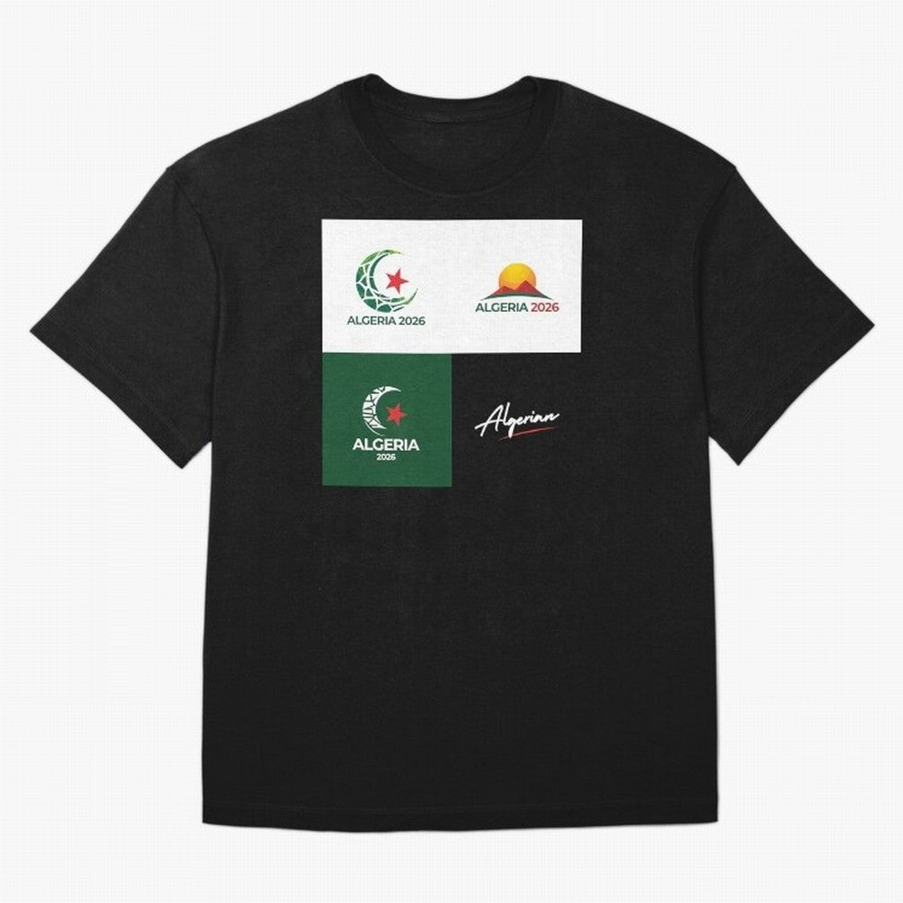 Algeria WC 2026 Classic T-Shirt Carry the Colors and Pride of Match Day Hype around FIFA World Cup 2026 USA Canada Mexico, Haaland and Mbappe, France and Portugal, Worldwide Fan Energy, Dramatic Goals, Stadium Lights and Championship Celebrations;