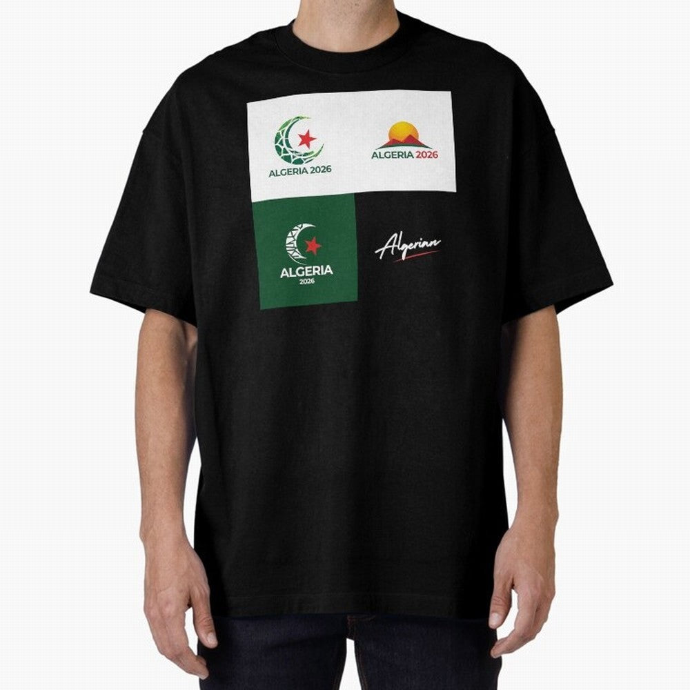 Algeria WC 2026 Classic T-Shirt Carry the Colors and Pride of Match Day Hype around FIFA World Cup 2026 USA Canada Mexico, Haaland and Mbappe, France and Portugal, Worldwide Fan Energy, Dramatic Goals, Stadium Lights and Championship Celebrations;