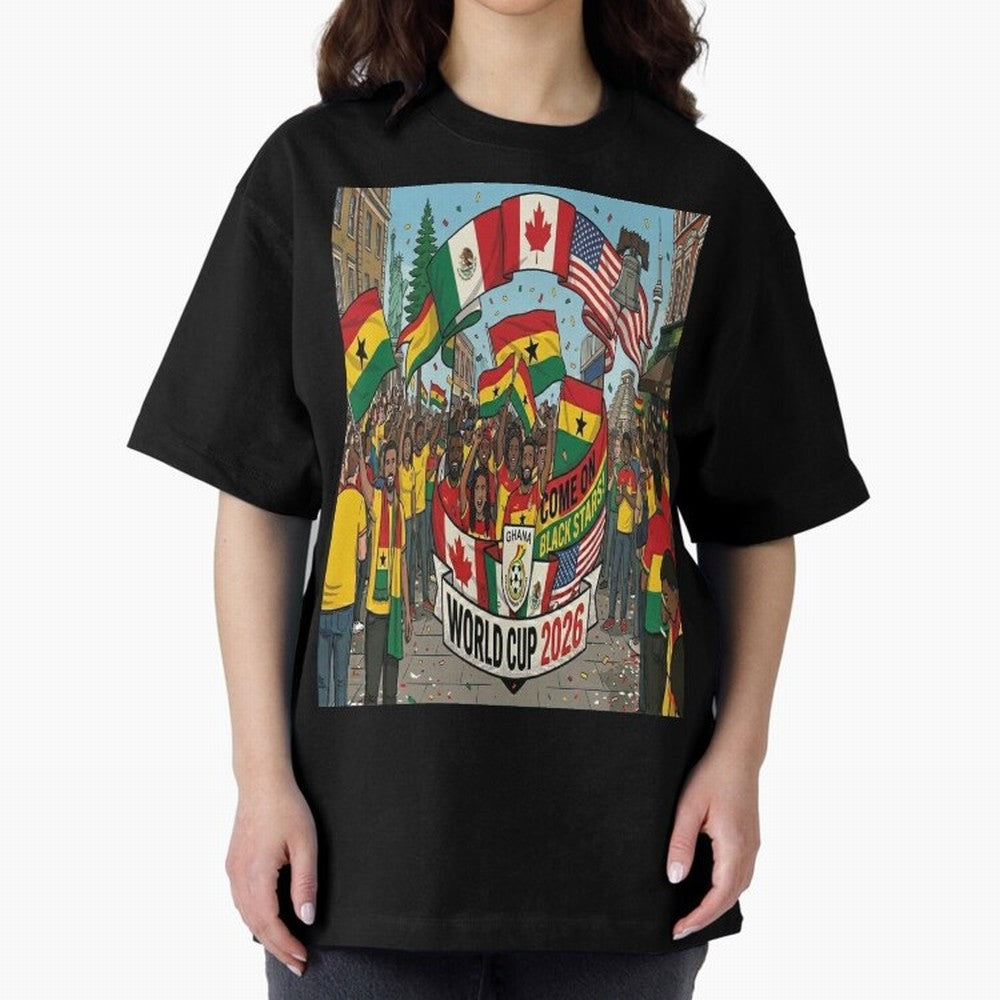 Ghana World Cup 2026 Classic T-Shirt Join Supporters Worldwide for FIFA World Cup 2026 USA Canada Mexico with Cristiano Ronaldo, England and Germany Energy, Global Supporter Spirit, Legendary Goals, National Colors and Tournament Celebration; Ideal
