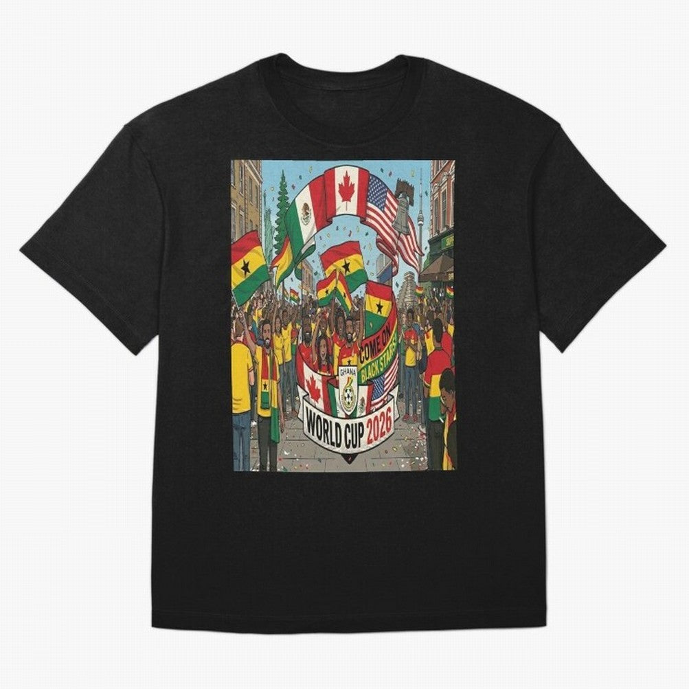 Ghana World Cup 2026 Classic T-Shirt Join Supporters Worldwide for FIFA World Cup 2026 USA Canada Mexico with Cristiano Ronaldo, England and Germany Energy, Global Supporter Spirit, Legendary Goals, National Colors and Tournament Celebration; Ideal
