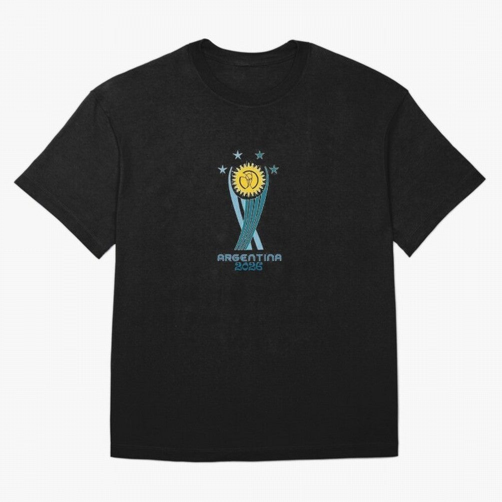 Argentina 2026 Football World Cup Emblem T-Shirt Classic T-Shirt Capture Stadium Memories from FIFA World Cup 2026 with Messi, Portugal Energy, Worldwide Fan Energy, Dramatic Goals, Stadium Lights and Championship Celebrations; Created for Match