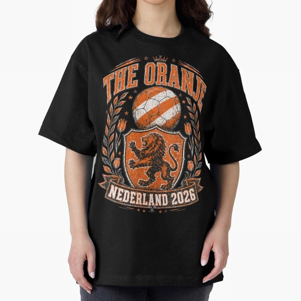 The Oranje Nederland 2026 World Cup Soccer T-Shirt Classic T-Shirt Celebrate Classic Football Spirit in FIFA World Cup 2026 USA Canada Mexico Spirit, with Spain and Netherlands, Messi and Cristiano Ronaldo, Supporter Pride, Iconic Celebrations,