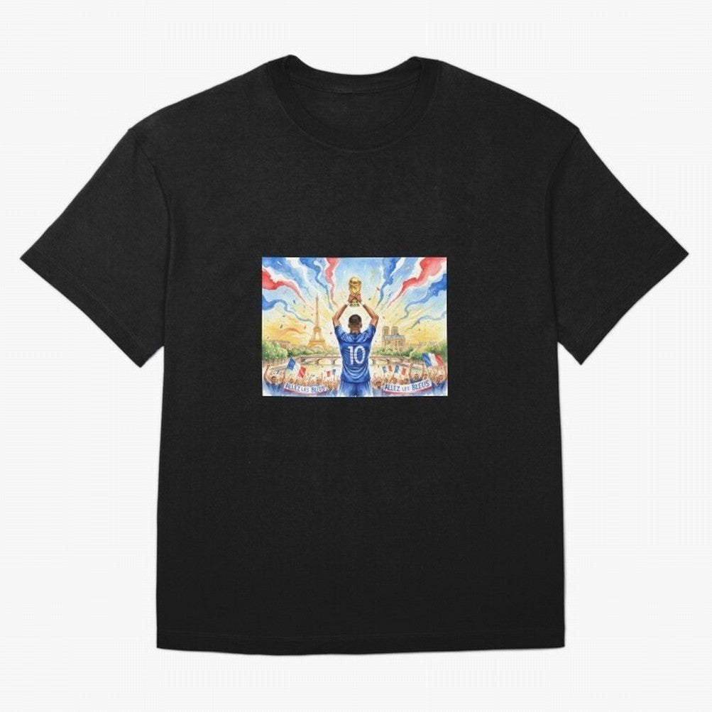 Spectacular Celebration in Paris France Soccer Vibes 2026 Classic T-Shirt Carry National Pride through FIFA World Cup 2026 for Fans of Cristiano Ronaldo, Haaland and CR7 and Argentina and Brazil, Bringing Football History, Final Match Energy, Crowd