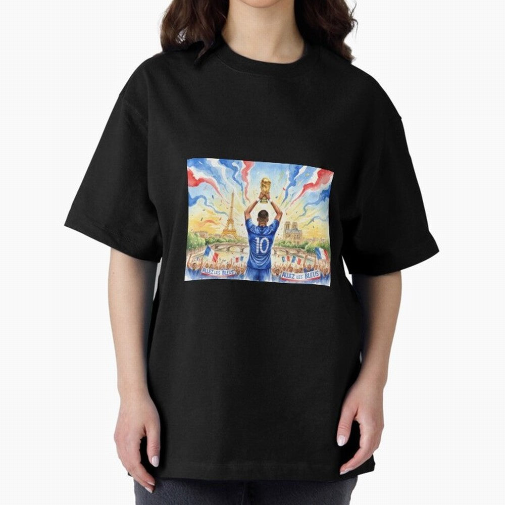 Spectacular Celebration in Paris France Soccer Vibes 2026 Classic T-Shirt Carry National Pride through FIFA World Cup 2026 for Fans of Cristiano Ronaldo, Haaland and CR7 and Argentina and Brazil, Bringing Football History, Final Match Energy, Crowd