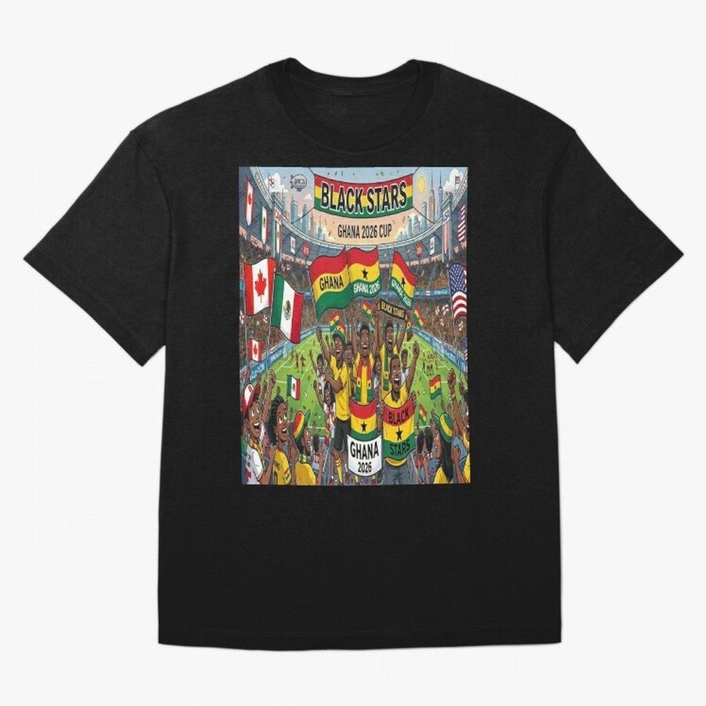 Ghana World Cup 2026 - Stadium Classic T-Shirt Bring Retro Soccer Energy to FIFA World Cup 2026 Group Stage Filled with Cristiano Ronaldo, England and Germany Energy, Game Day Rituals, Football Legends, Country Pride and the Road to the Final;