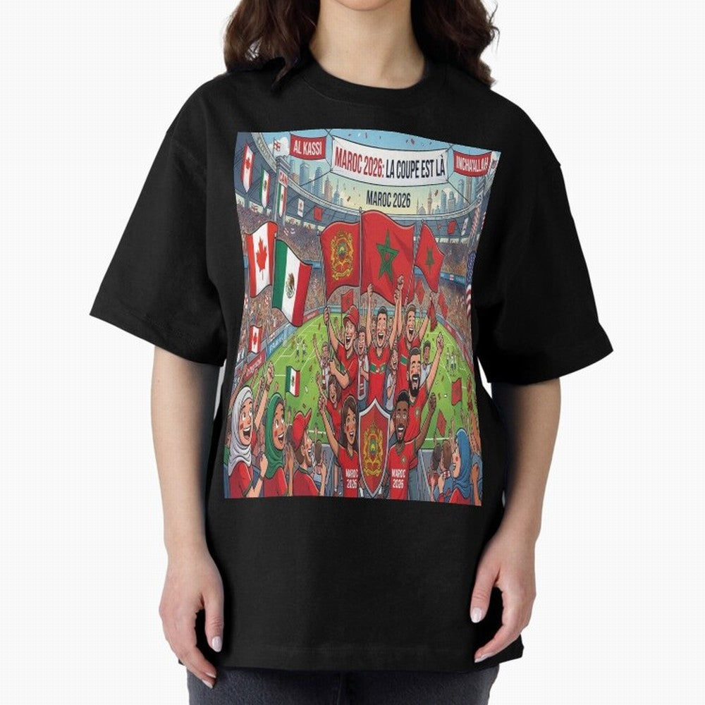 Morocco World Cup 2026 - Stadium Classic T-Shirt Turn Up for FIFA World Cup 2026 USA Canada Mexico Spirit, Built around France, Haaland, Champion Mindset, Group Stage Buzz, Knockout Tension and Passionate Fan Culture; Perfect for Fans, Collectors,