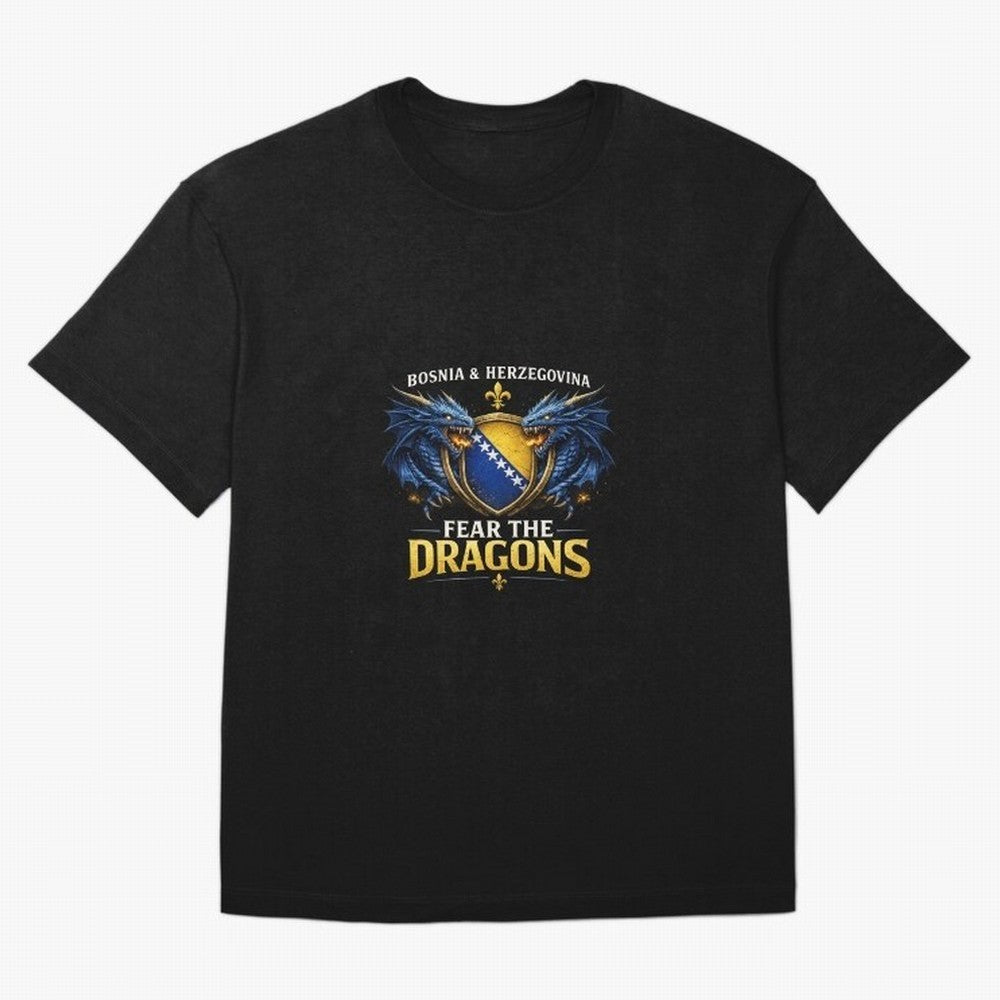 Fear the Dragons ¨C Bosnia Zmajevi Football Shirt | Bosnia & Herzegovina Fans Design Classic T-Shirt Celebrate Football Heritage in the FIFA World Cup 2026 USA Canada Mexico Journey through Neymar, Haaland and Cristiano Ronaldo Highlights, Spain