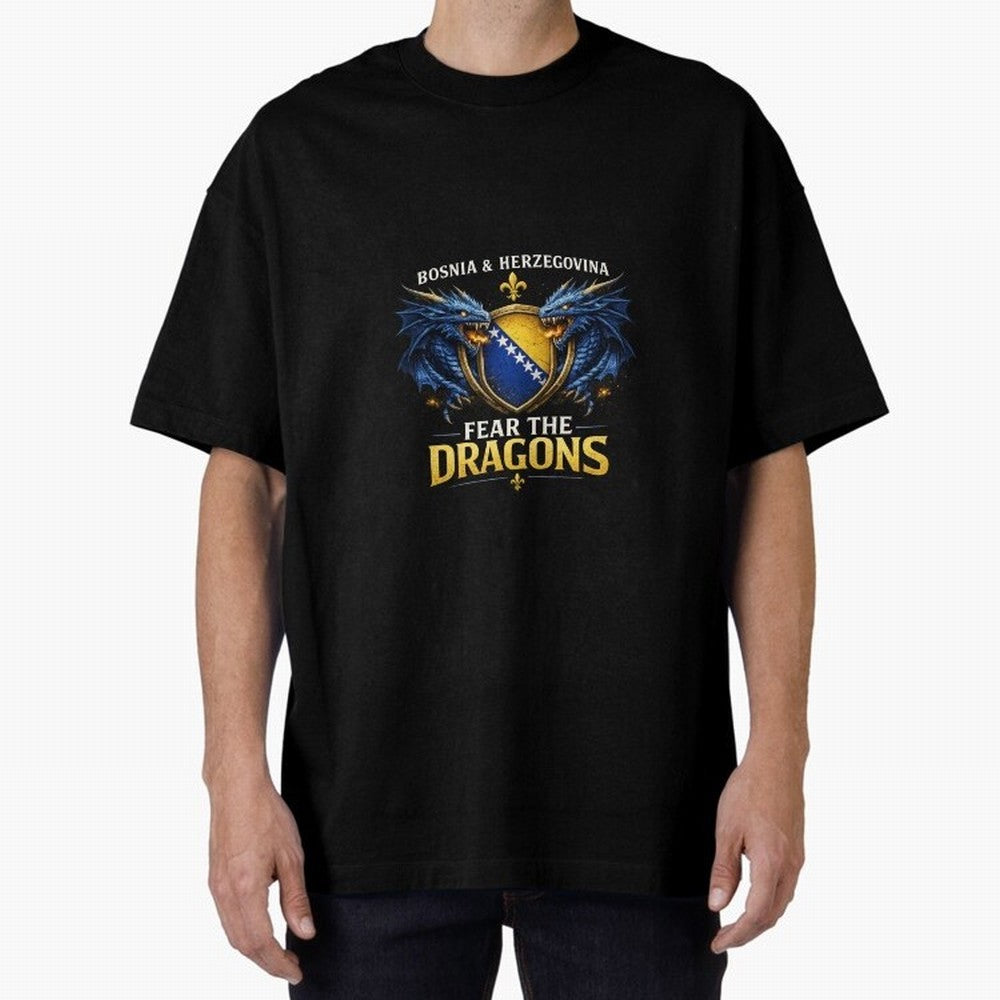 Fear the Dragons ¨C Bosnia Zmajevi Football Shirt | Bosnia & Herzegovina Fans Design Classic T-Shirt Celebrate Football Heritage in the FIFA World Cup 2026 USA Canada Mexico Journey through Neymar, Haaland and Cristiano Ronaldo Highlights, Spain
