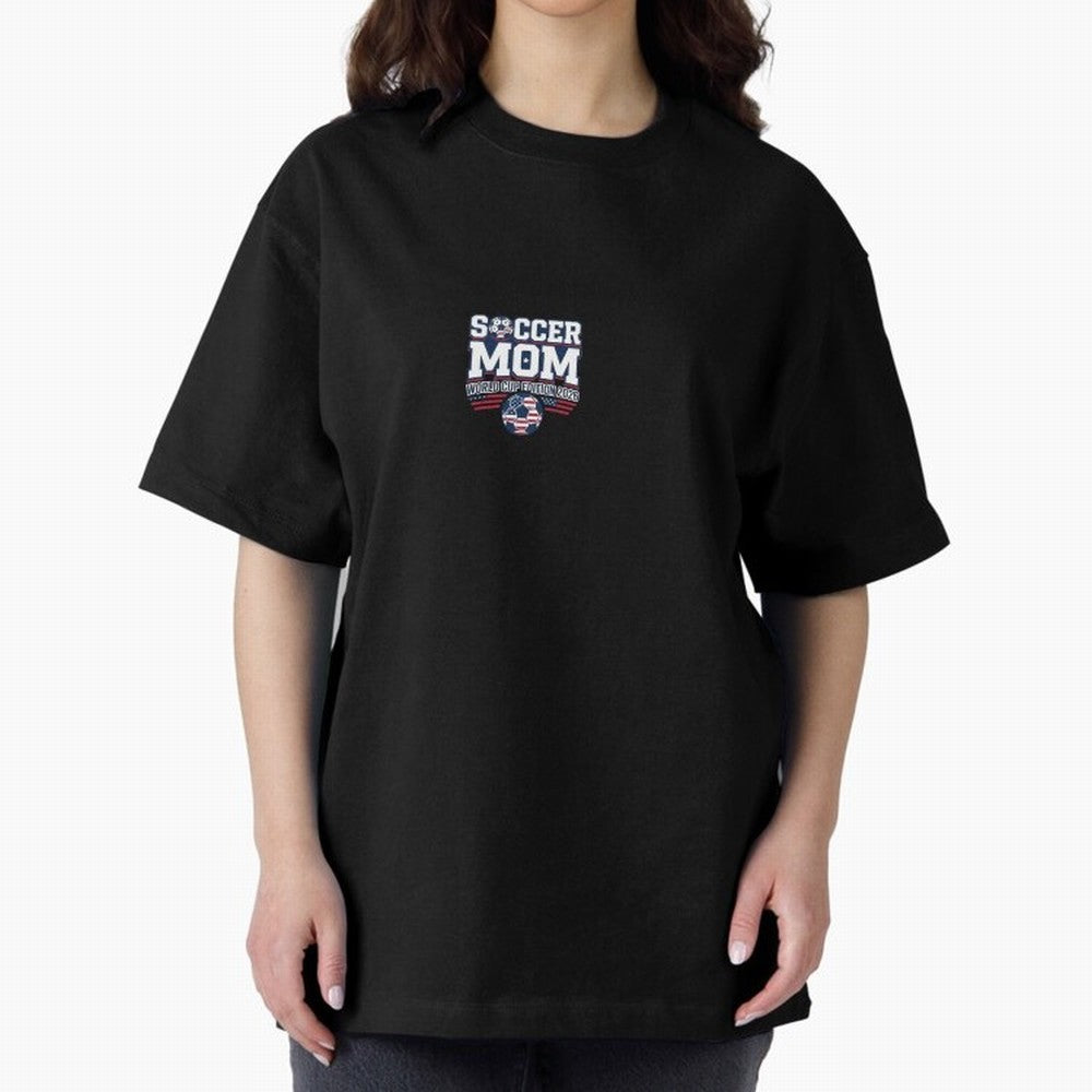 Soccer Mom World Cup Bold Text | 2026 Football Mom Classic T-Shirt Bring Home Global Football Passion for FIFA World Cup 2026 Group Stage, with Mbappe and Neymar, England, France and Netherlands, Stadium Chants, National Pride, Trophy Dreams and