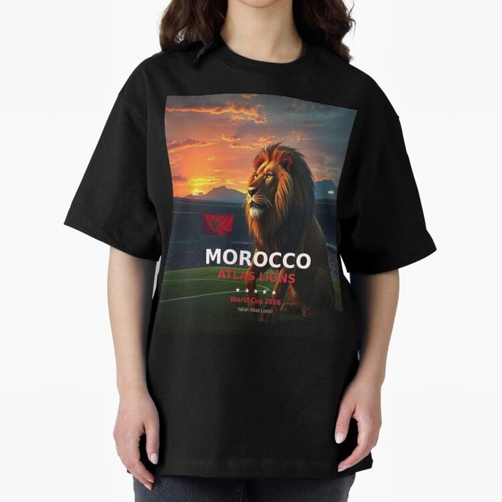Morocco Atlas Lions - World Cup 2026 Soccer Fan Tee Classic T-Shirt Share FIFA World Cup 2026 Group Stage for Fans of Mbappe and Neymar and England, Bringing Worldwide Fan Energy, Dramatic Goals, Stadium Lights and Championship Celebrations; Great