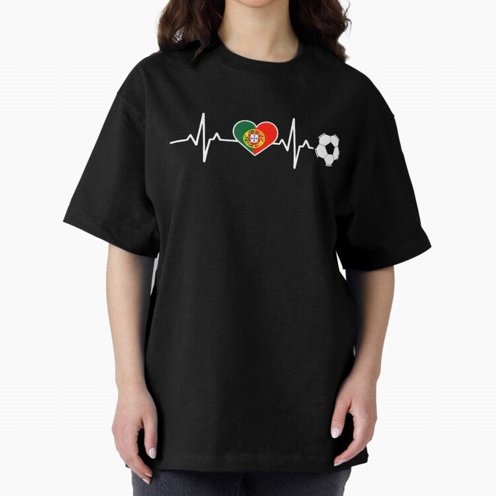 Portugal Football Heartbeat | Sele??o Das Quinas Soccer Fan Classic T-Shirt Showcase FIFA World Cup 2026 USA Canada Mexico for Fans of Messi, Neymar and Mbappe and England and Germany, Bringing Soccer Culture, Superstar Moments, National Team