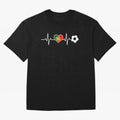Portugal Football Heartbeat | Sele??o Das Quinas Soccer Fan Classic T-Shirt Showcase FIFA World Cup 2026 USA Canada Mexico for Fans of Messi, Neymar and Mbappe and England and Germany, Bringing Soccer Culture, Superstar Moments, National Team
