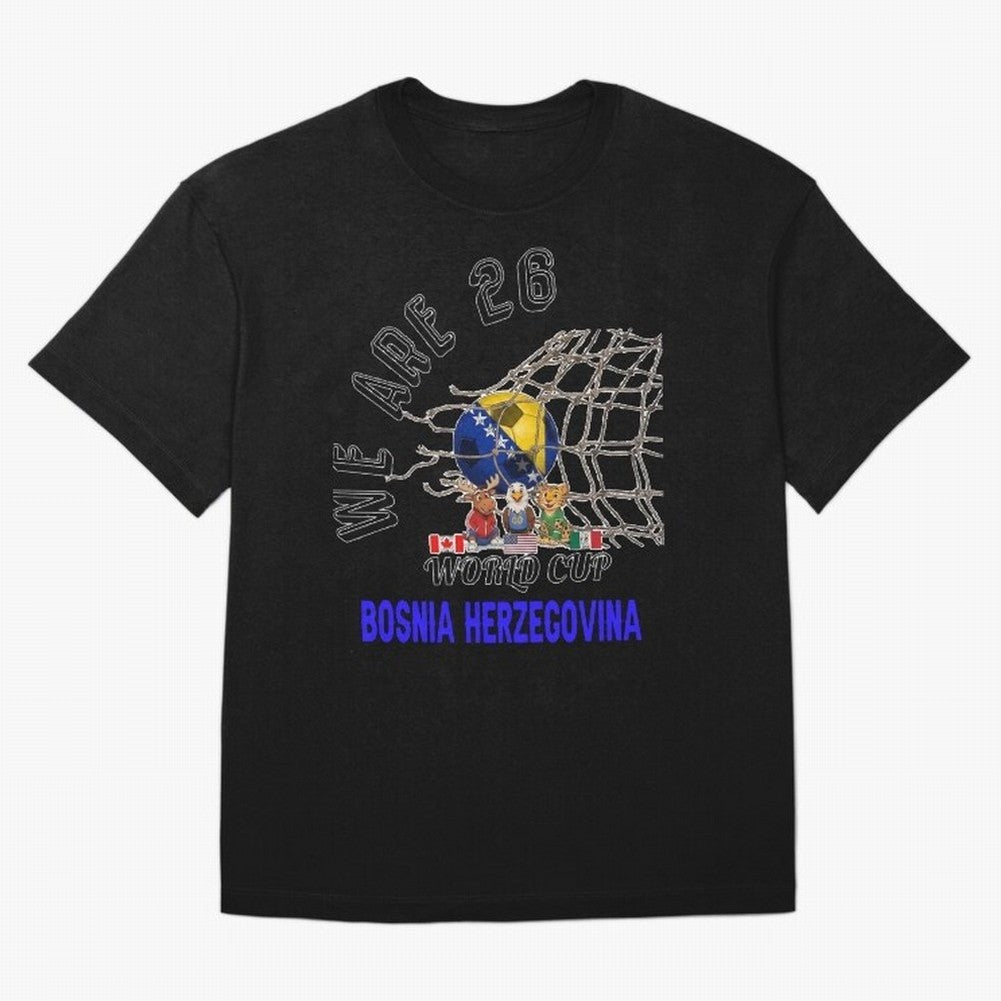 World cup 26 - Bosnia and Herzegovina Classic T-Shirt Show Support during Global Football Passion for FIFA World Cup 2026, Built around Mbappe, Argentina, France and Brazil, Supporter Pride, Iconic Celebrations, Legendary Names and Global Match Day