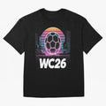 Retrofuturistic World Cup 2026 ¡ª Retro Sci-Fi Football Poster Classic T-Shirt Join the FIFA World Cup 2026 Journey through Haaland and Mbappe Highlights, Spain Pride, Match Day Excitement, Supporter Culture, Golden Goals and Global Football