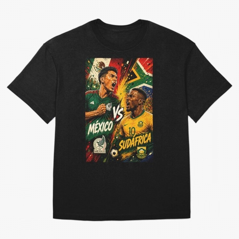 Mexico vs South Africa ¨C Group A FIFA World Cup 2026 | Retro Comic Football Jersey Classic T-Shirt Stand Out with Spirit from Match Day Hype around FIFA World Cup 2026 Group Stage, Cristiano Ronaldo, Haaland and CR7, Germany, Sports Nostalgia,