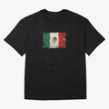 Mexico World Cup Flag ¨C Grunge Football Art Classic T-Shirt Bring Bold Fan Energy to Match Day Hype around FIFA World Cup 2026 Group Stage, CR7, France and Portugal, Sports Nostalgia, International Competition, Famous Players and Unforgettable