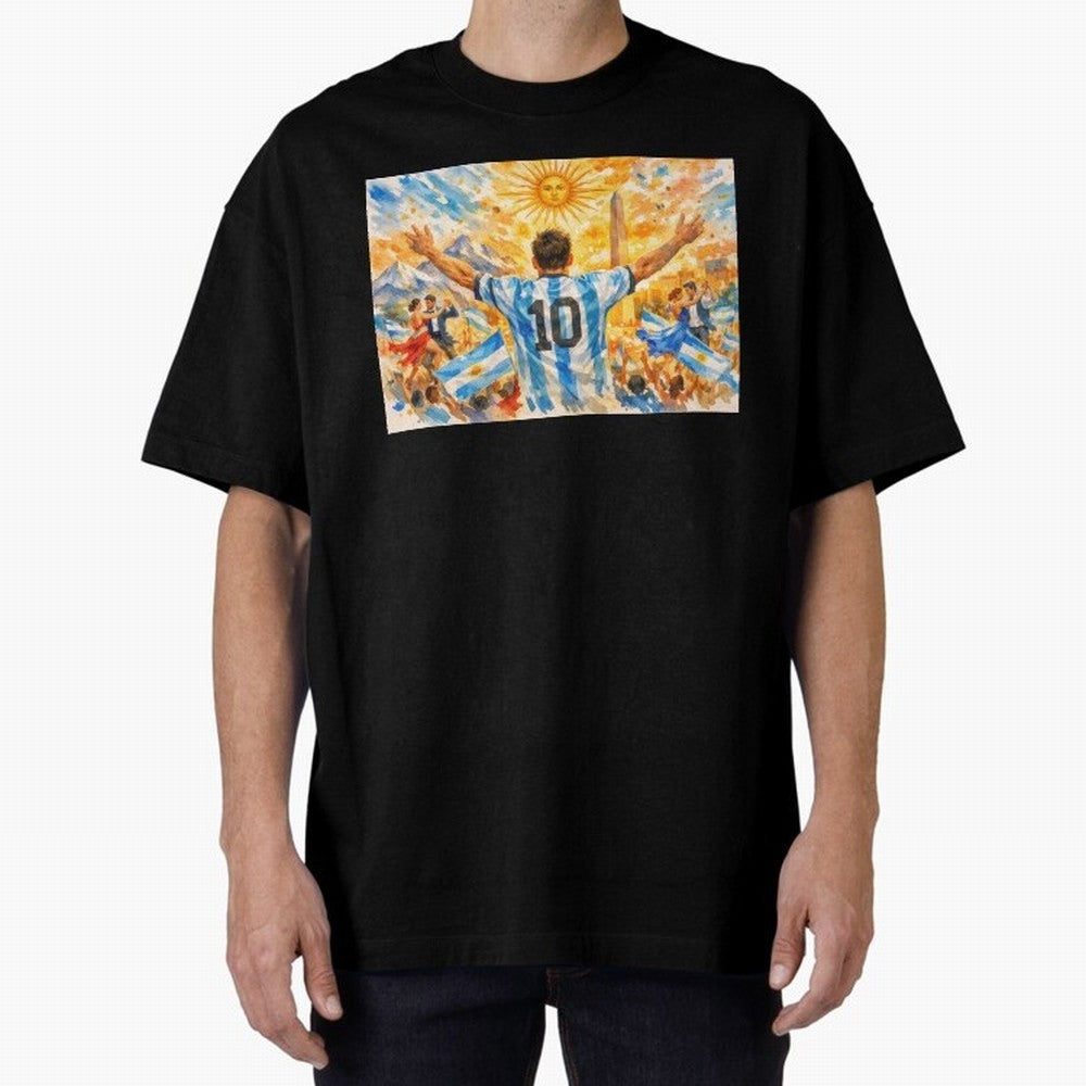 Spectacular Celebration in Argentina Soccer Vibes 2026 Classic T-Shirt Keep the Match Day Mood of FIFA World Cup 2026 USA Canada Mexico Spirit, Built around Argentina, Messi, CR7 and Mbappe, Goal Celebration Energy, Supporter Heritage, Football