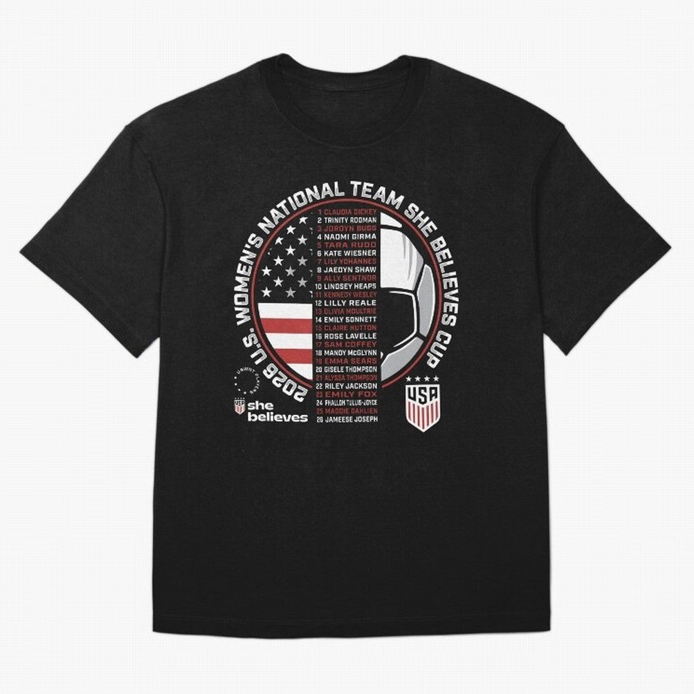 She Believes Cup Champions U.S. Women¡¯s National Soccer Team 2026 Classic T-Shirt Celebrate the Stars of FIFA World Cup 2026 for Fans of Haaland and Spain, Bringing Match Day Excitement, Supporter Culture, Golden Goals and Global Football Passion;
