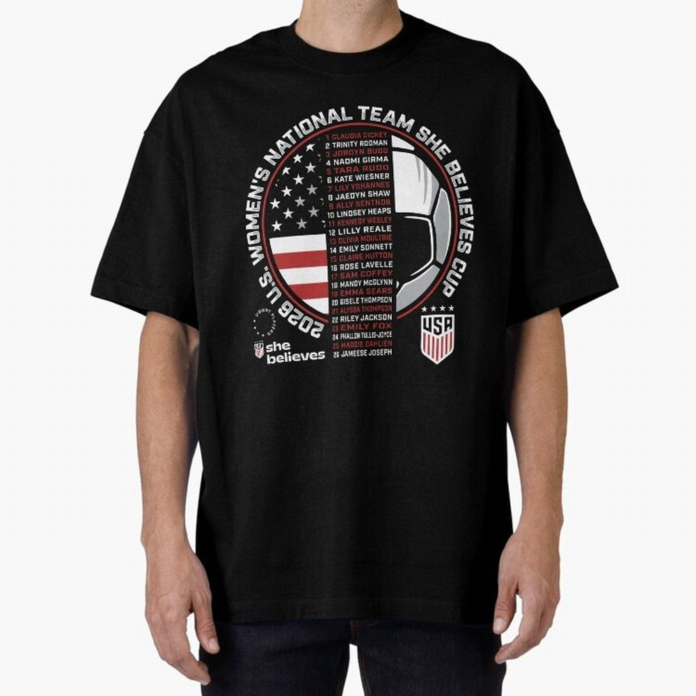 She Believes Cup Champions U.S. Women¡¯s National Soccer Team 2026 Classic T-Shirt Celebrate the Stars of FIFA World Cup 2026 for Fans of Haaland and Spain, Bringing Match Day Excitement, Supporter Culture, Golden Goals and Global Football Passion;