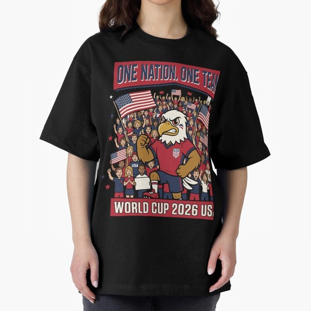 One Nation One Team ¡ª World Cup 2026 USA Classic T-Shirt Show Your Stadium Side during the FIFA World Cup 2026 Journey through Haaland and Mbappe Highlights, England, France and Netherlands Pride, Fan Favorite Moments, National Team Passion, Big