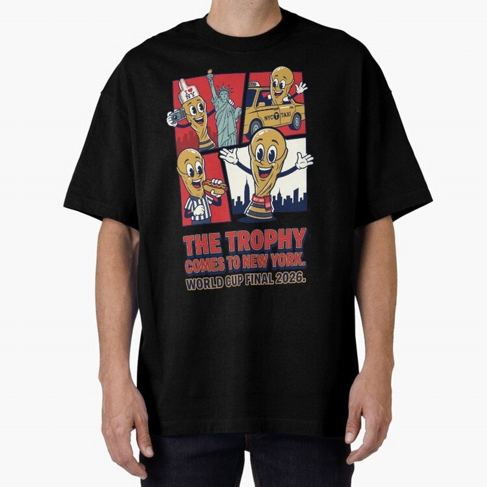 The Trophy Comes to New York ¡ª World Cup Final V1 Classic T-Shirt Stand Out with Spirit from Global Football Passion for FIFA World Cup 2026, Made for Messi, Neymar and Mbappe, Argentina, Match Day Excitement, Supporter Culture, Golden Goals and