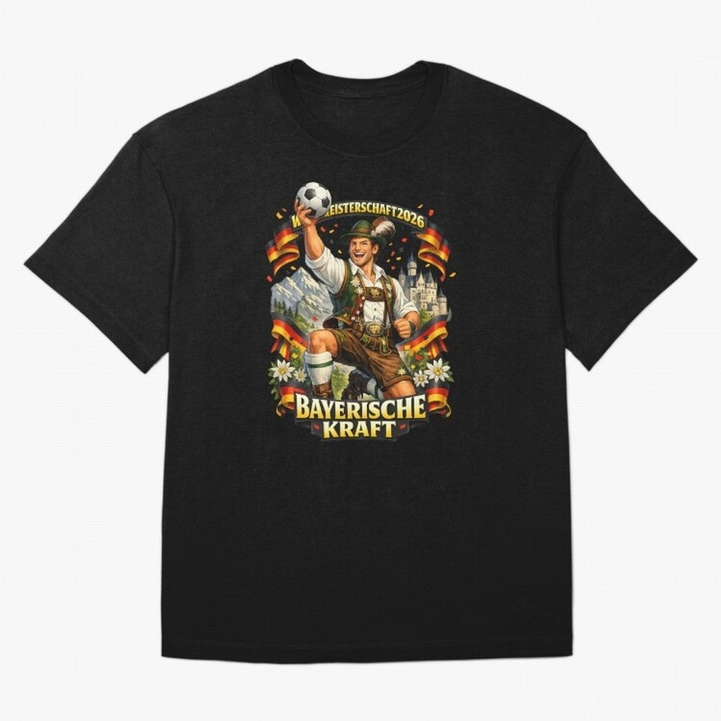 Bayerische Kraft World Cup 2026 Germany Fan Classic T-Shirt Feel Match Day Hype around FIFA World Cup 2026 USA Canada Mexico, Haaland and Mbappe, Spain, Match Day Excitement, Supporter Culture, Golden Goals and Global Football Passion; Perfect for