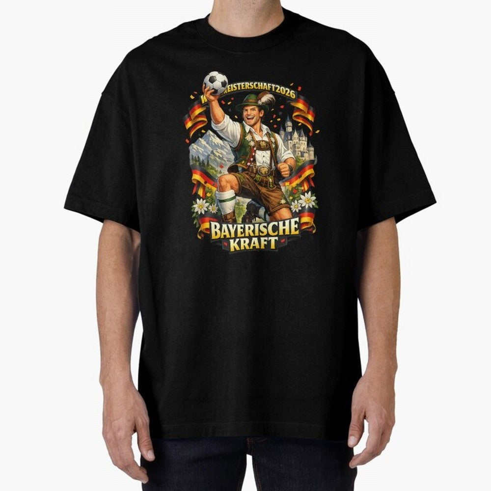 Bayerische Kraft World Cup 2026 Germany Fan Classic T-Shirt Feel Match Day Hype around FIFA World Cup 2026 USA Canada Mexico, Haaland and Mbappe, Spain, Match Day Excitement, Supporter Culture, Golden Goals and Global Football Passion; Perfect for
