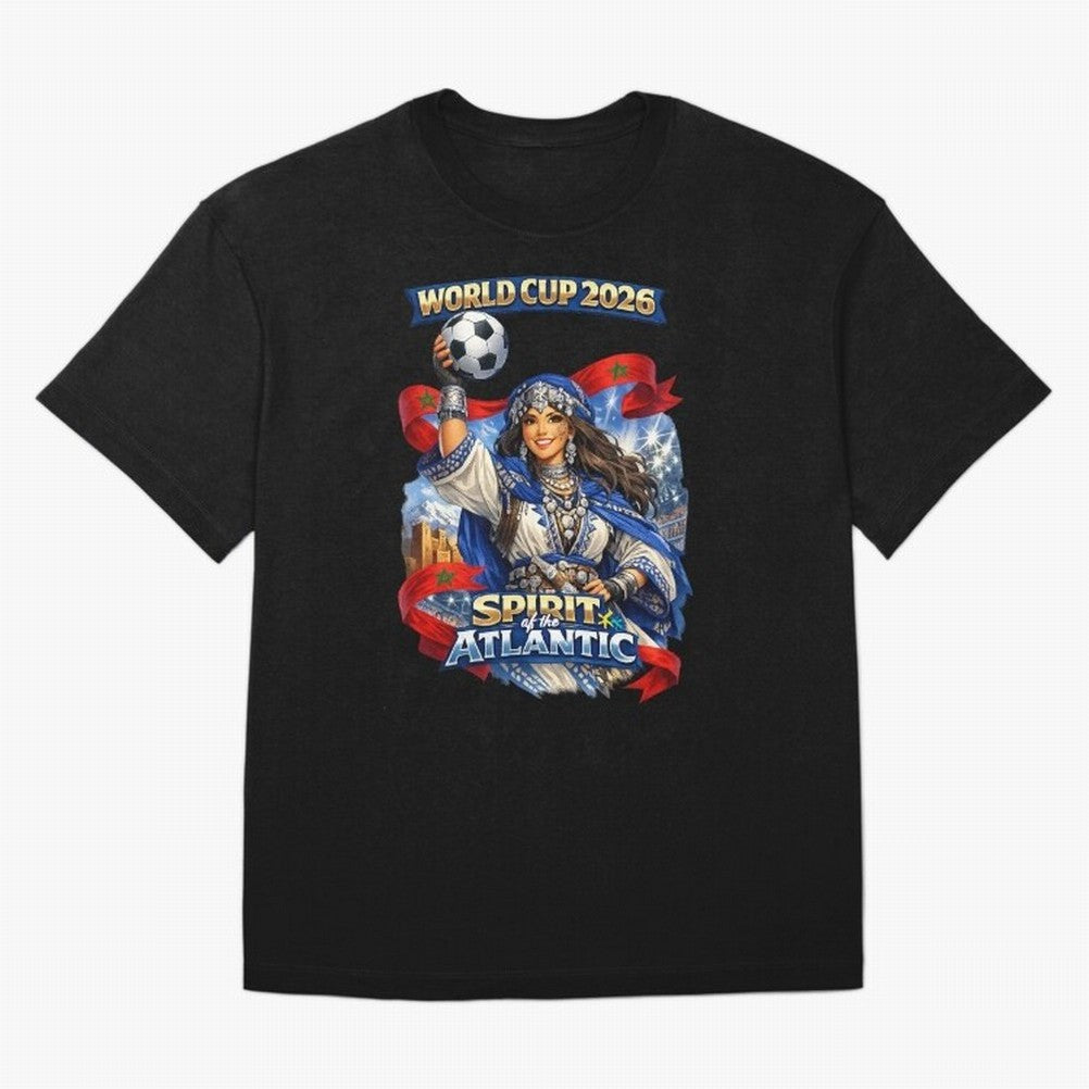 Moroccan World Cup 2026 Spirit Classic T-Shirt Fuel FIFA World Cup 2026 Group Stage for Fans of Messi, Neymar and Mbappe and Argentina, Bringing Stadium Chants, National Pride, Trophy Dreams and Unforgettable Football Memories; Created for Match