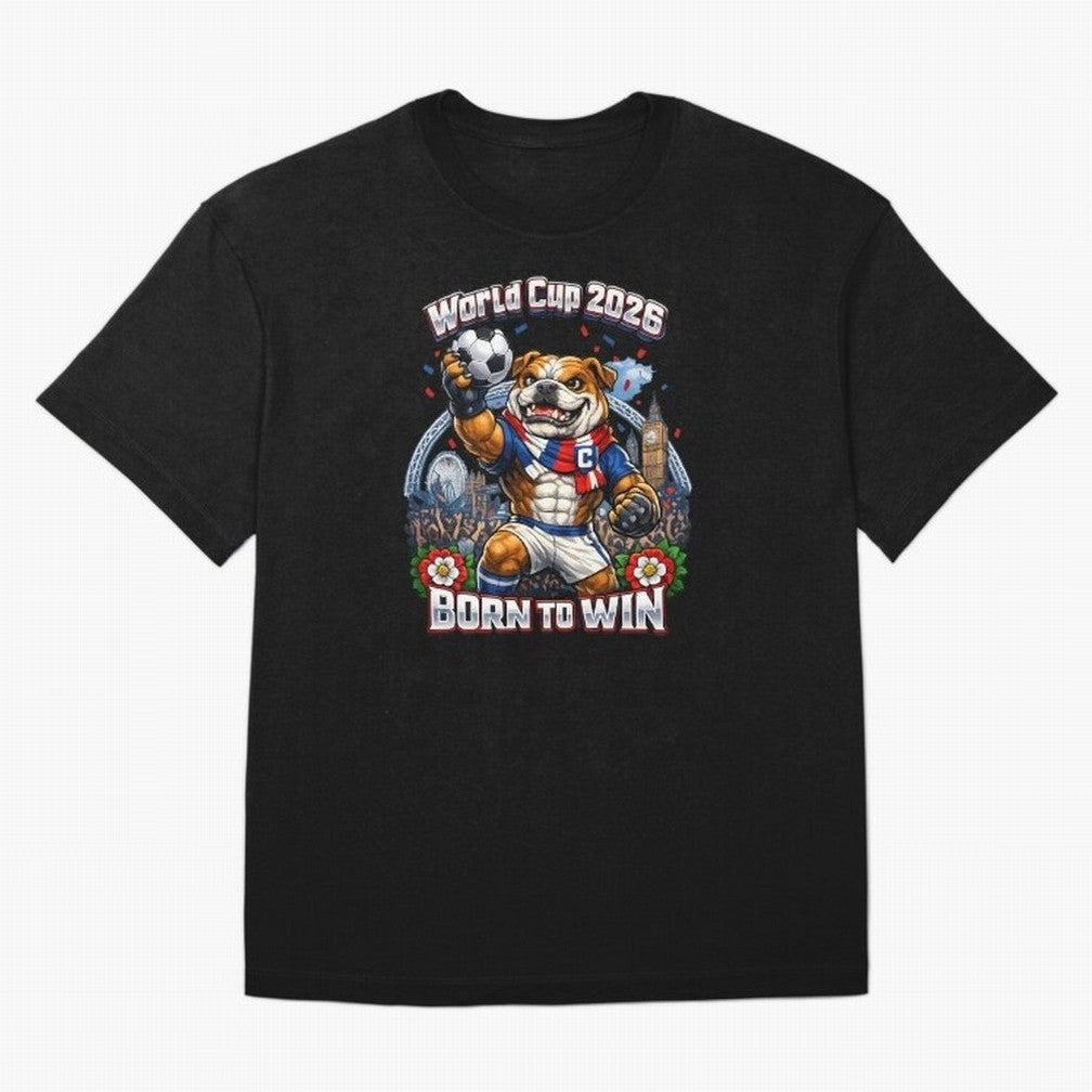 England Bulldog World Cup 2026 Fan Art Classic T-Shirt Follow Every Goal of the FIFA World Cup 2026 Group Stage Journey through CR7 and Messi Highlights, Brazil, Portugal and Argentina Pride, Classic Soccer Heritage, Championship Pressure, Fan
