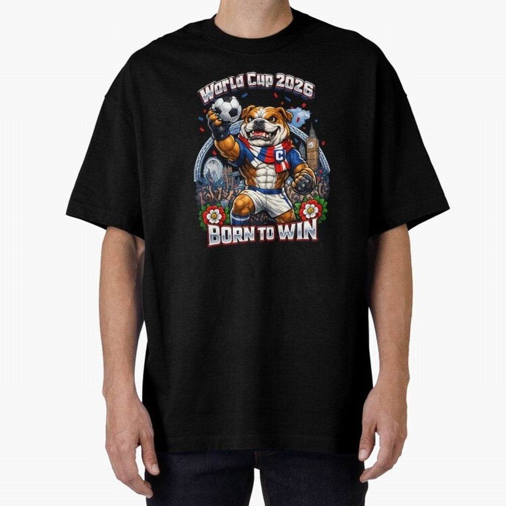 England Bulldog World Cup 2026 Fan Art Classic T-Shirt Follow Every Goal of the FIFA World Cup 2026 Group Stage Journey through CR7 and Messi Highlights, Brazil, Portugal and Argentina Pride, Classic Soccer Heritage, Championship Pressure, Fan