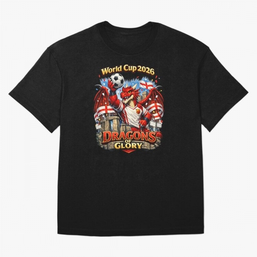 World Cup 2026 Dragons of Glory Classic T-Shirt Stand Out with Spirit from Match Day Hype around FIFA World Cup 2026, Mbappe and Neymar, Argentina and Brazil, Football Festival Excitement, Trophy Ambitions, Country Rivalries and Star Player Buzz;