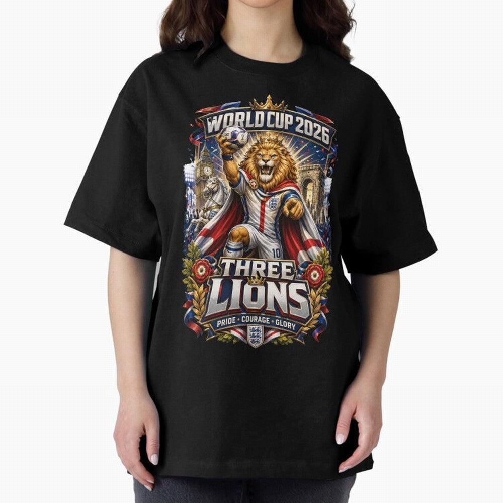 Three Lions World Cup 2026 Classic T-Shirt Wear the Spirit of the FIFA World Cup 2026 USA Canada Mexico Journey through Cristiano Ronaldo, Haaland and CR7 Highlights, Spain Pride, Retro Football Energy, Iconic Rivalries, Trophy Chase Drama and