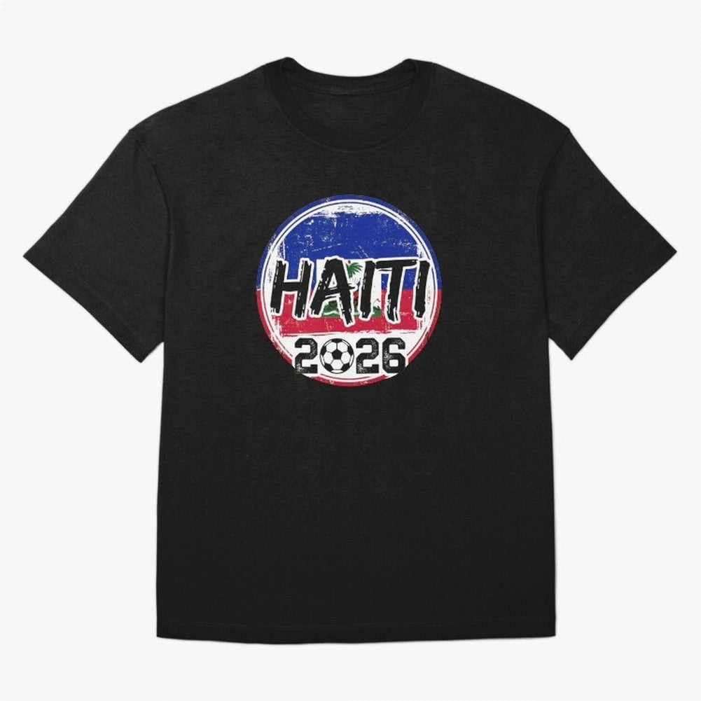 Haiti World Cup 2026 Soccer Fan Game Day T-Shirt Fuel the FIFA World Cup 2026 Journey through Messi Highlights, Brazil Pride, Football History, Final Match Energy, Crowd Noise and Once in a Lifetime Moments; Ideal for Football Dads, Football Moms,