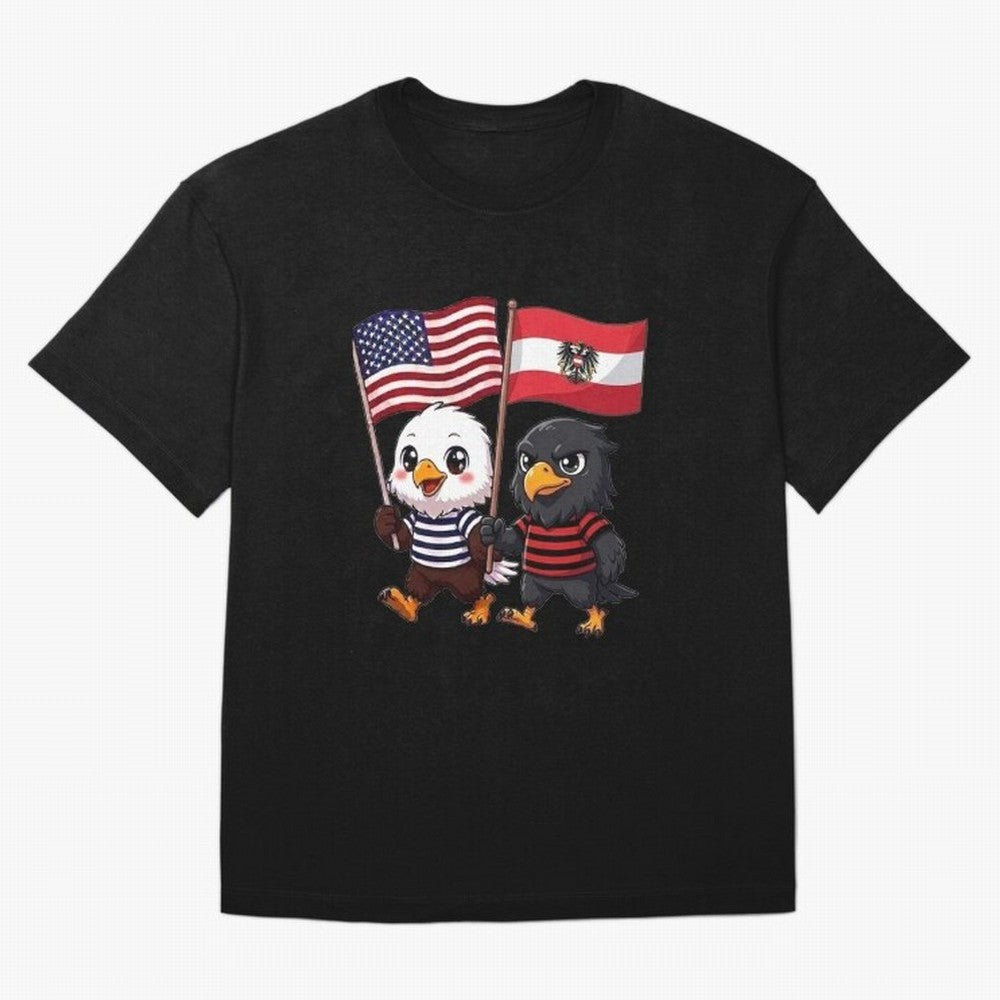 The American eagle and its friend, the Austrian eagle Classic T-Shirt Celebrate the Magic of FIFA World Cup 2026 Group Stage for Fans of Cristiano Ronaldo and Argentina, France and Brazil, Bringing Tournament Hype, Historic Matchups, Family Viewing