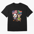 The American eagle and its friend, the South African springbok Classic T-Shirt Celebrate Supporters United by Global Football Passion for FIFA World Cup 2026 USA Canada Mexico, Inspired by Cristiano Ronaldo, Haaland and CR7, Spain, Football