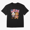 The American eagle and its brothers, the British lion Classic T-Shirt Live for the Drama of Global Football Passion for FIFA World Cup 2026, Made for Neymar, Spain, Retro Football Energy, Iconic Rivalries, Trophy Chase Drama and Stadium Atmosphere;
