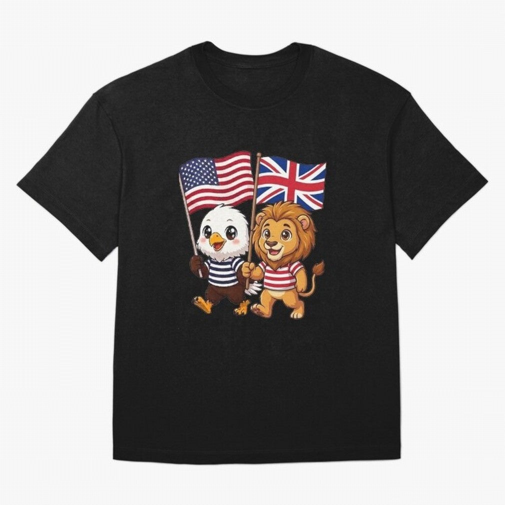 The American eagle and its brothers, the British lion Classic T-Shirt Live for the Drama of Global Football Passion for FIFA World Cup 2026, Made for Neymar, Spain, Retro Football Energy, Iconic Rivalries, Trophy Chase Drama and Stadium Atmosphere;