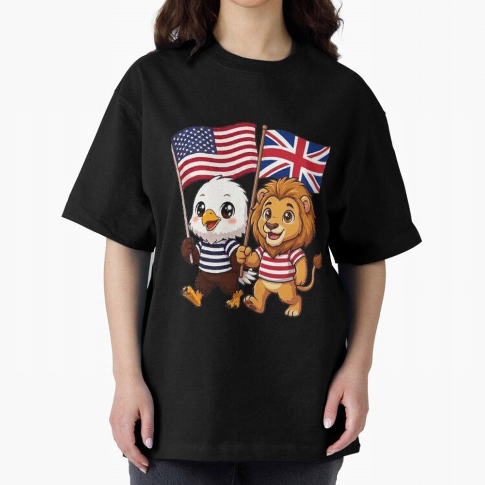 The American eagle and its brothers, the British lion Classic T-Shirt Live for the Drama of Global Football Passion for FIFA World Cup 2026, Made for Neymar, Spain, Retro Football Energy, Iconic Rivalries, Trophy Chase Drama and Stadium Atmosphere;