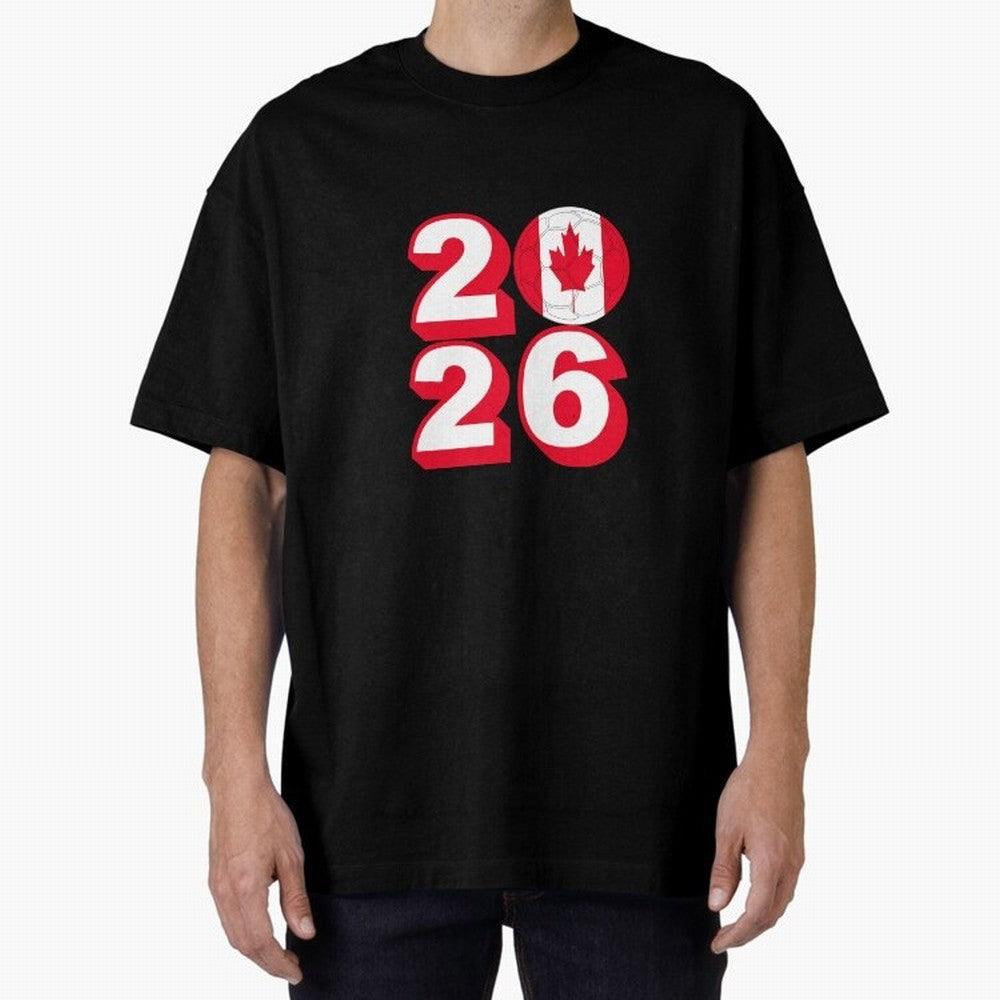 Canada 2026 Soccer Ball Graphic Design Classic T-Shirt Turn Every Weekend Toward FIFA World Cup 2026 USA Canada Mexico Connected to Haaland and Mbappe, Brazil, Portugal and Argentina Energy, Sports Nostalgia, International Competition, Famous