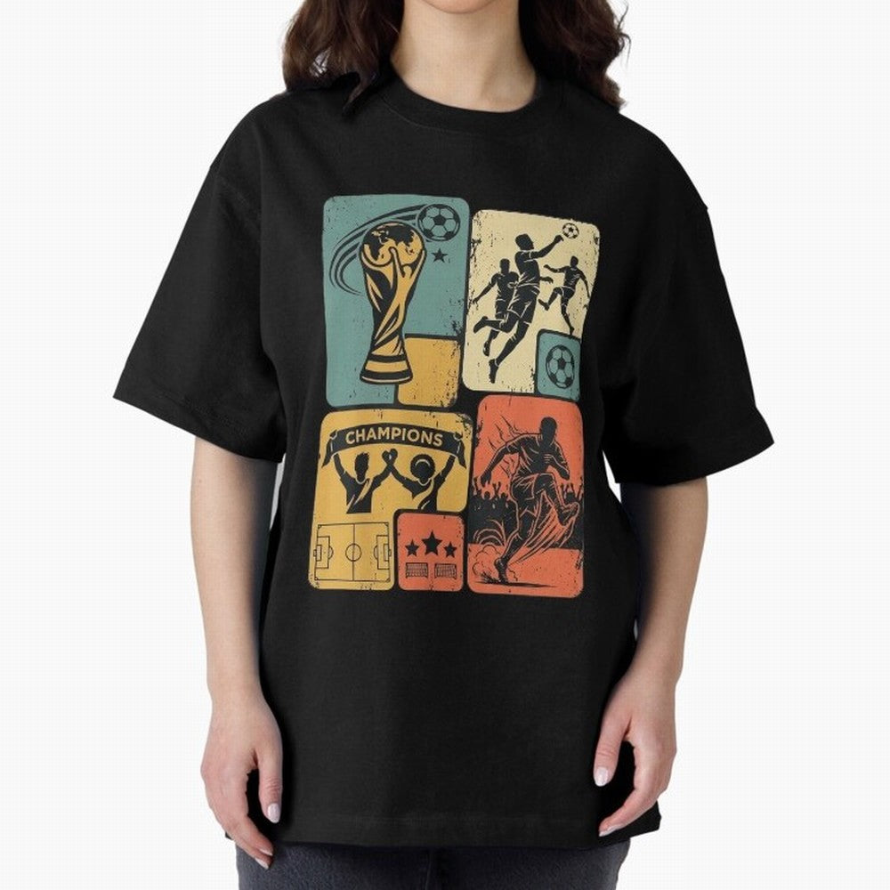 Retro World Cup 2026 Soccer Champion - Vintage Aesthetic Classic Football Shirt Design for Fans and Gift Classic T-Shirt Celebrate Rivalries and Pride in FIFA World Cup 2026 Spirit, Inspired by England and Germany, Messi, CR7 and Mbappe, Champion