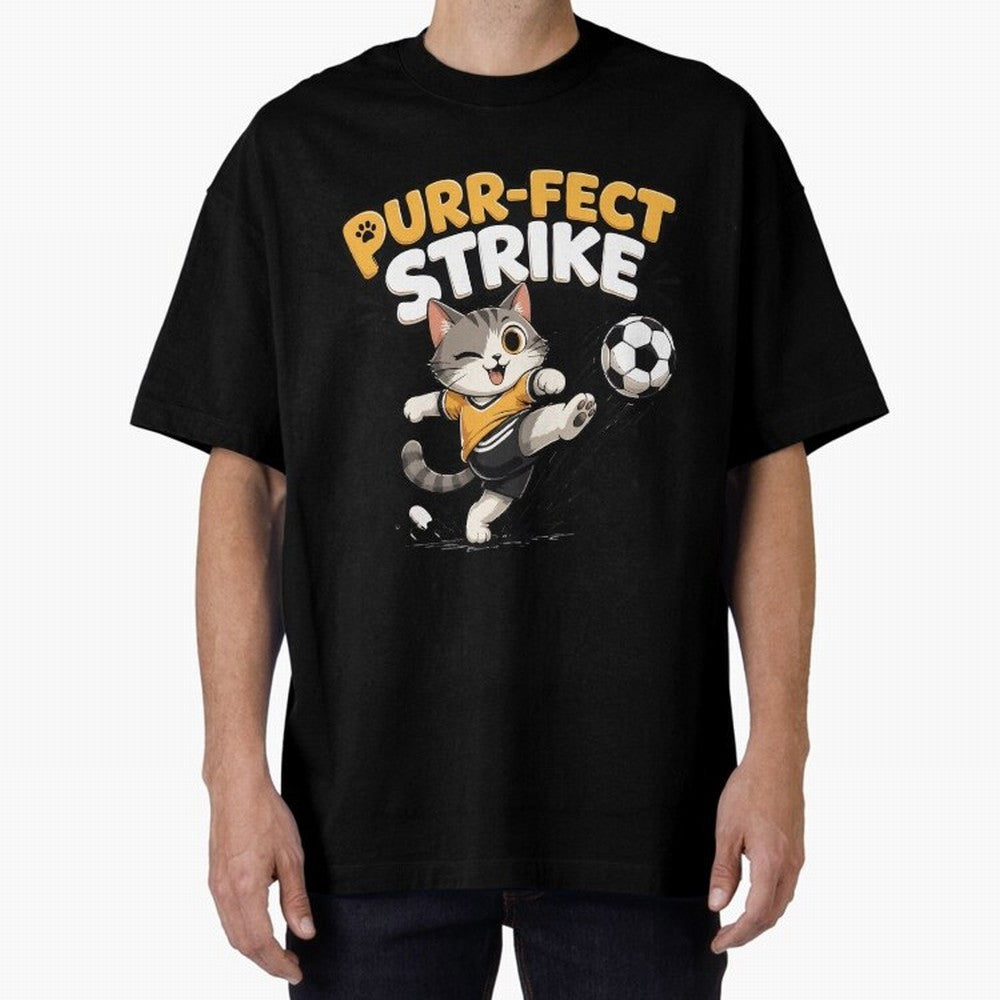 Copy of Purr-fect Strike Classic T-Shirt Bring Global Tournament Vibes to FIFA World Cup 2026 for Fans of Messi and Portugal, Bringing Classic Soccer Heritage, Championship Pressure, Fan Loyalty and International Pride; Perfect for Supporters Who