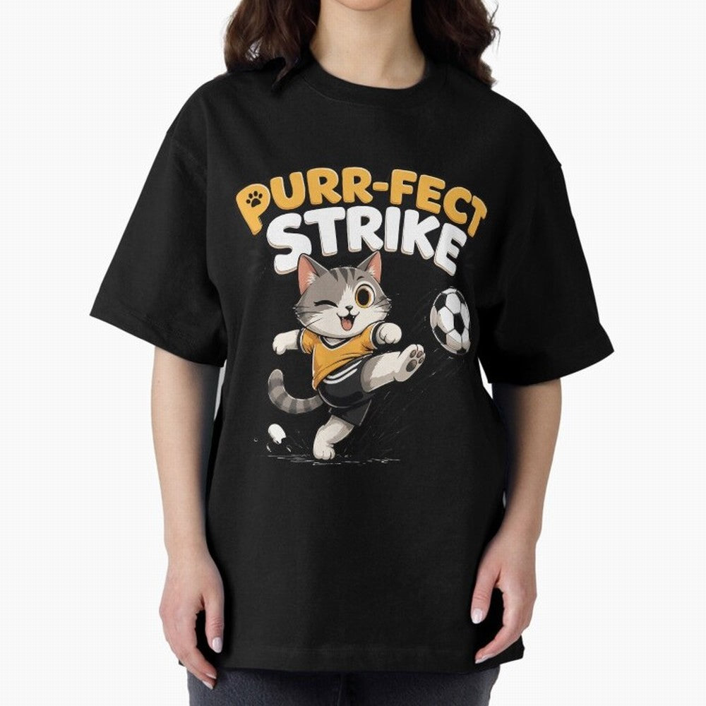 Copy of Purr-fect Strike Classic T-Shirt Bring Global Tournament Vibes to FIFA World Cup 2026 for Fans of Messi and Portugal, Bringing Classic Soccer Heritage, Championship Pressure, Fan Loyalty and International Pride; Perfect for Supporters Who