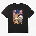 the Australian kangaroo and its friend the American eagle Classic T-Shirt Mark the FIFA World Cup 2026 USA Canada Mexico Journey through Mbappe Highlights, Portugal Pride, Stadium Chants, National Pride, Trophy Dreams and Unforgettable Football