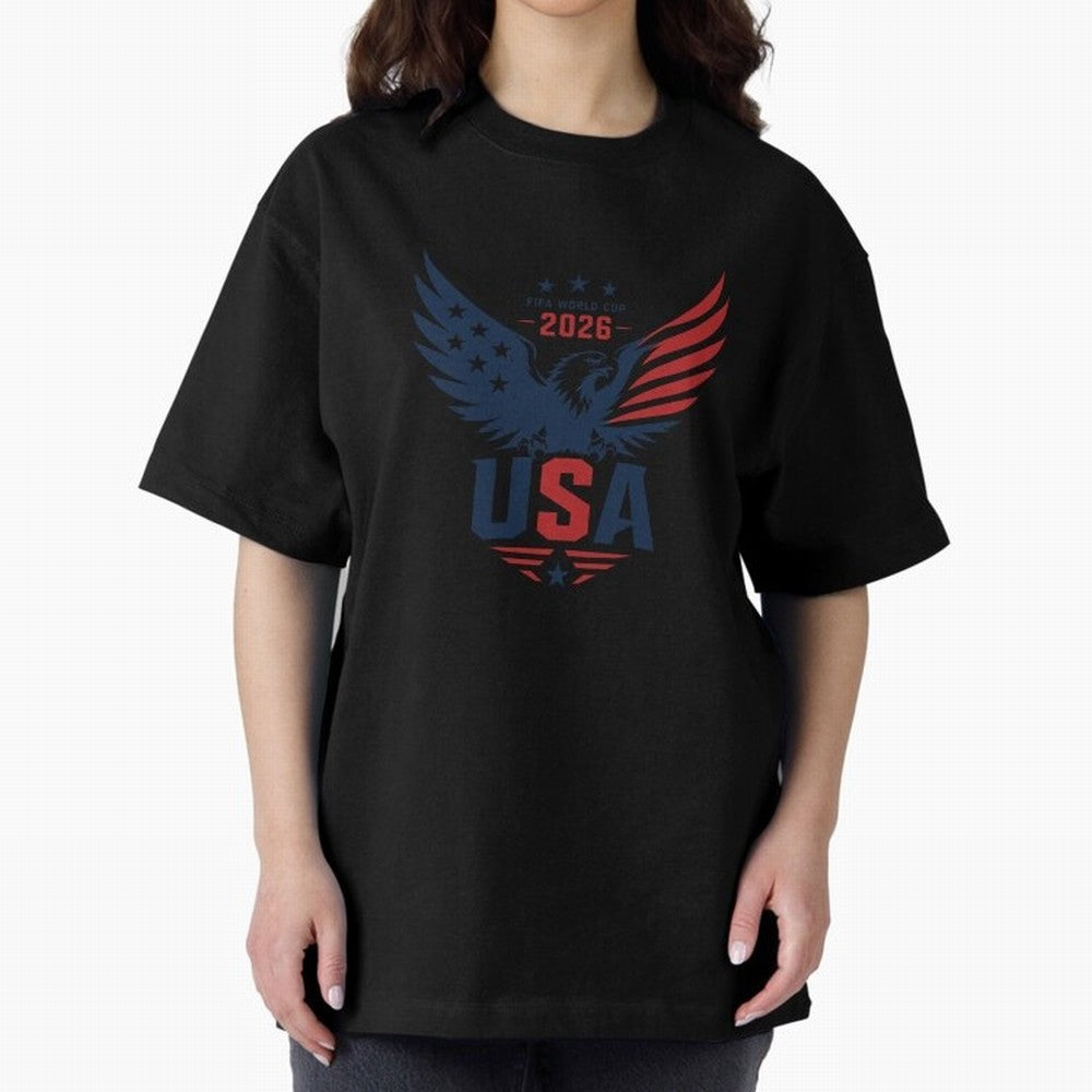 FIFA World Cup 2026 USA Eagle ¨C Patriotic Soccer Art Classic T-Shirt Carry the Colors and Pride of the FIFA World Cup 2026 USA Canada Mexico Journey through Cristiano Ronaldo Highlights, Spain Pride, Fan Favorite Moments, National Team Passion,